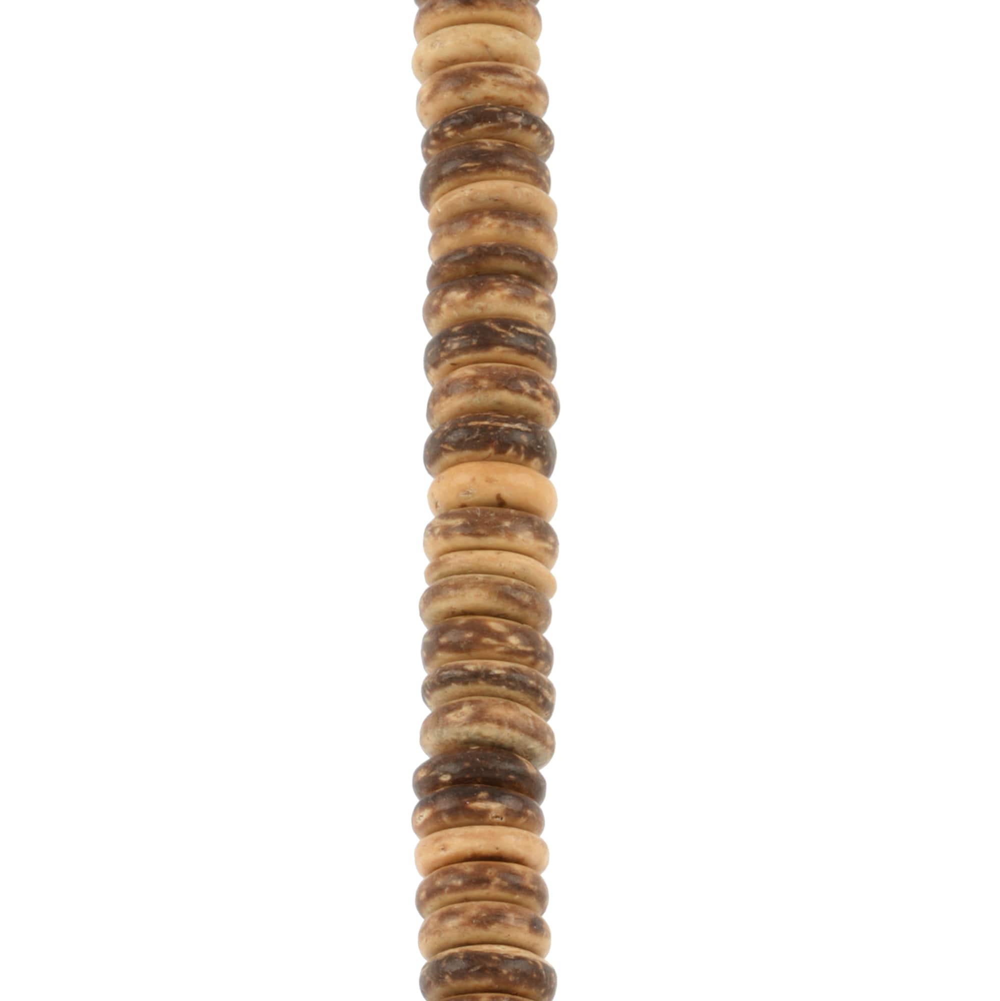 Light Brown Wood Coconut Wood Heishi Beads